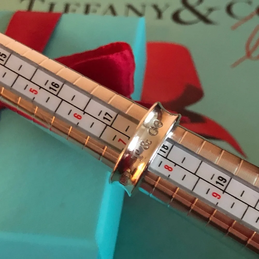 🩵Size 7 1/2 Tiffany & Co.  1837 Concave Wide Band Ring